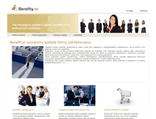 Tablet Screenshot of benefity.sk